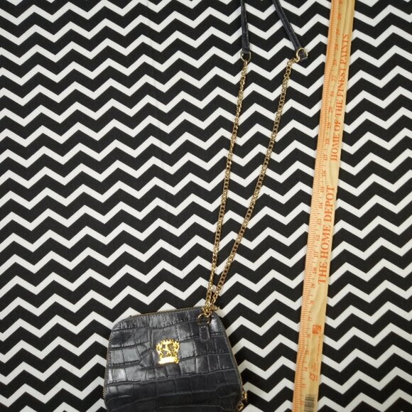 PRATESI FIRENZE Italian leather croc crossbody shoulder designer handbag - Picture 6 of 9